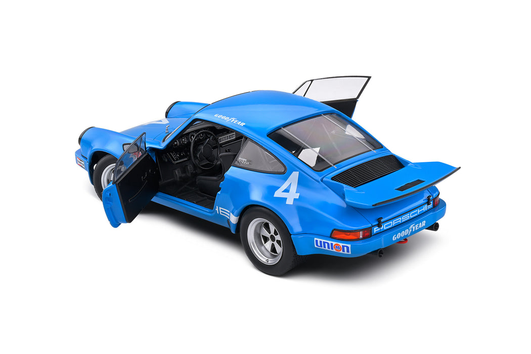 1:18 PORSCHE 911 IROC BLUE #4 FOLLMER IROC RIVERSIDE 1974