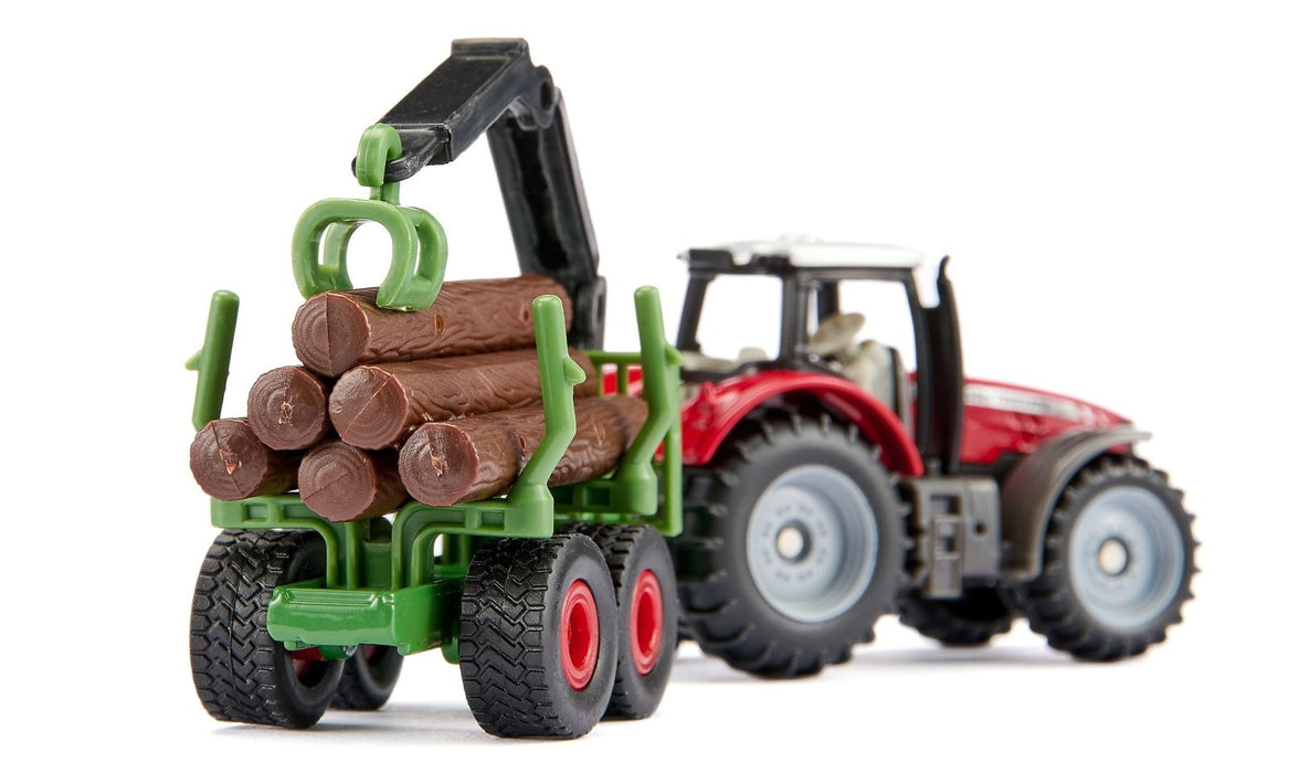 Massey Ferguson with Forestry Trailer