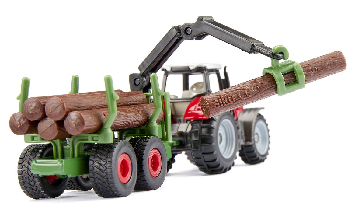 Massey Ferguson with Forestry Trailer