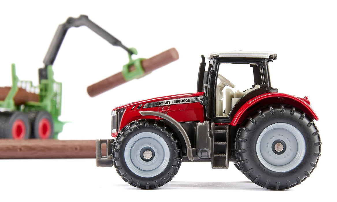 Massey Ferguson with Forestry Trailer