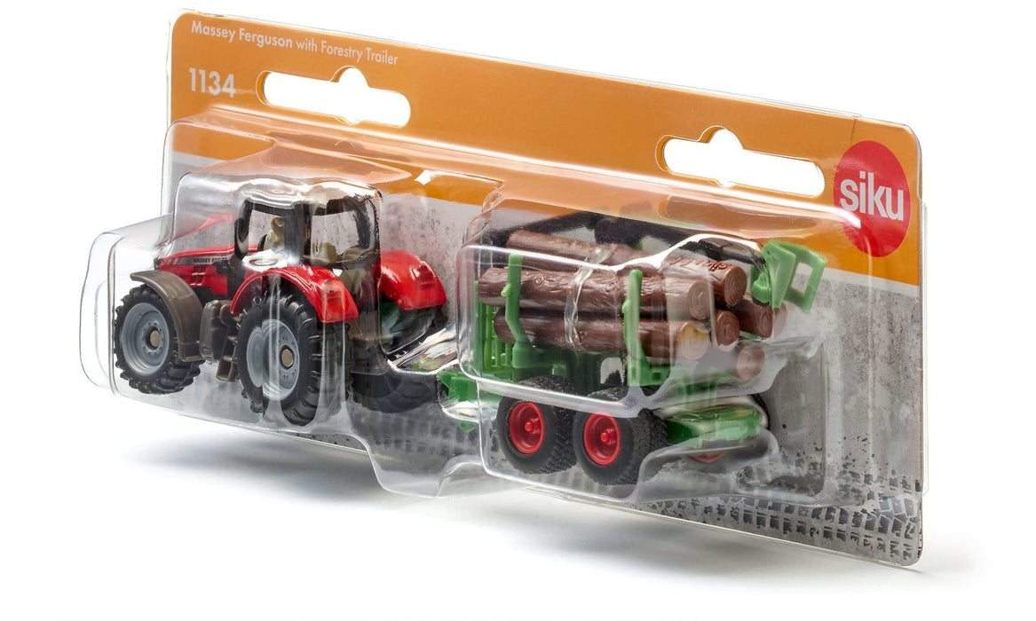 Massey Ferguson with Forestry Trailer