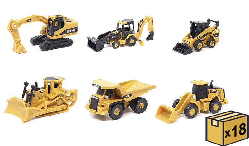 Cat Micro constructors Assortment in PDQ (3pcs each of 85970CS/85973CS/85974CS/85978CS/85982CS/85983CS)