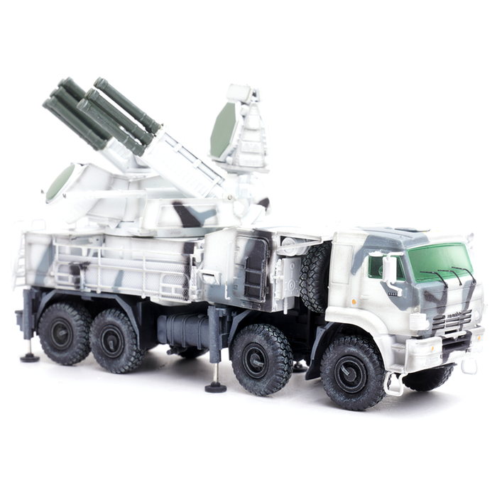 Pantsir-S1 Russian Air Defense Weapon System, Tri-Colour Arctic Camouflage (1:72 Scale)