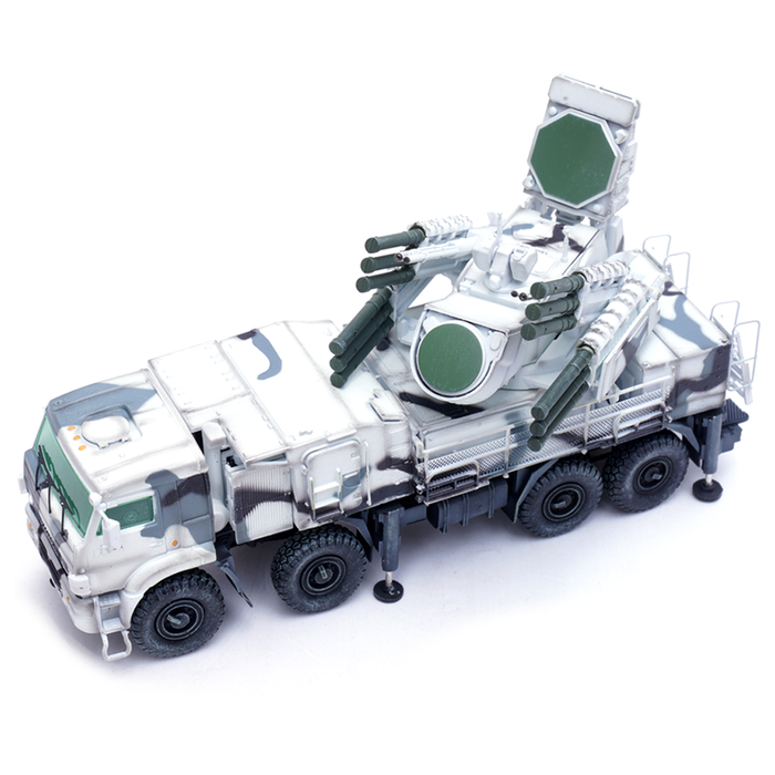 Pantsir-S1 Russian Air Defense Weapon System, Tri-Colour Arctic Camouflage (1:72 Scale)