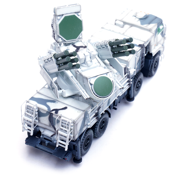Pantsir-S1 Russian Air Defense Weapon System, Tri-Colour Arctic Camouflage (1:72 Scale)