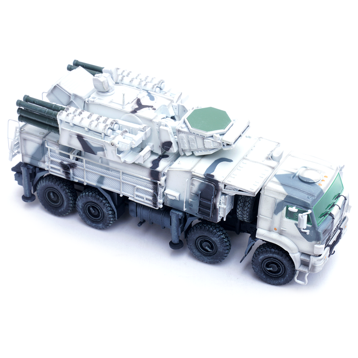 Pantsir-S1 Russian Air Defense Weapon System, Tri-Colour Arctic Camouflage (1:72 Scale)