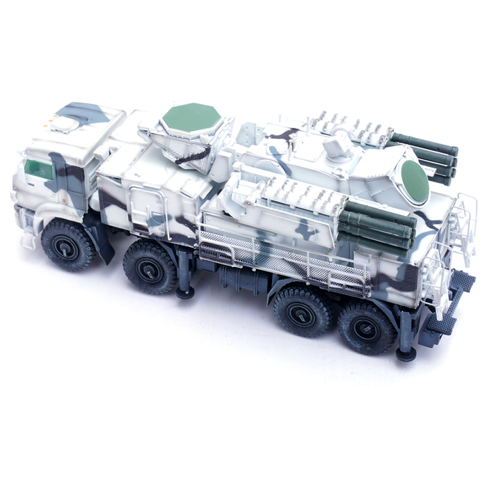 Pantsir-S1 Russian Air Defense Weapon System, Tri-Colour Arctic Camouflage (1:72 Scale)