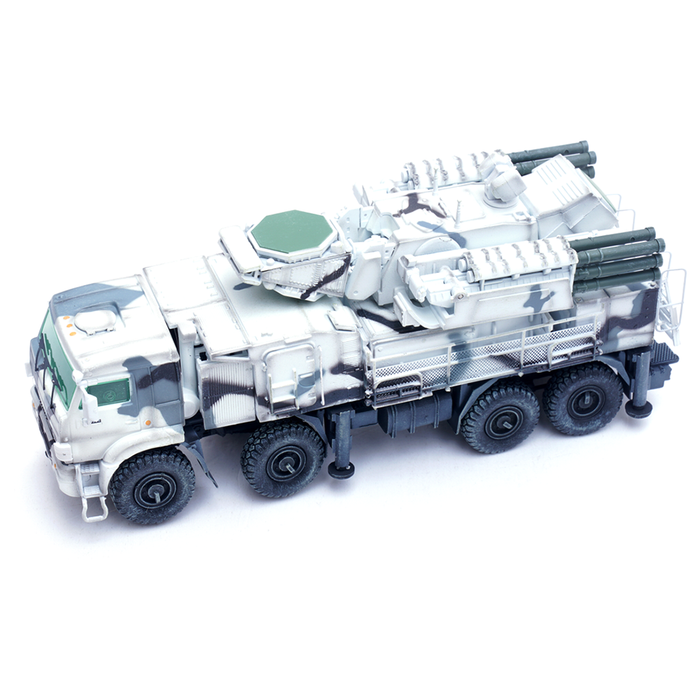 Pantsir-S1 Russian Air Defense Weapon System, Tri-Colour Arctic Camouflage (1:72 Scale)