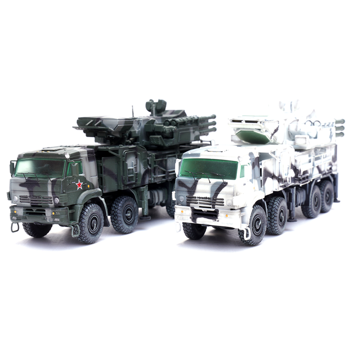Pantsir-S1 Russian Air Defense Weapon System, Tri-Colour Arctic Camouflage (1:72 Scale)