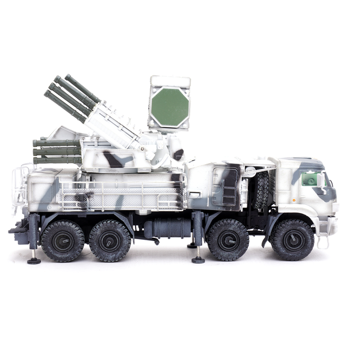 Pantsir-S1 Russian Air Defense Weapon System, Tri-Colour Arctic Camouflage (1:72 Scale)