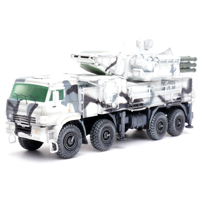 Pantsir-S1 Russian Air Defense Weapon System, Tri-Colour Arctic Camouflage (1:72 Scale)