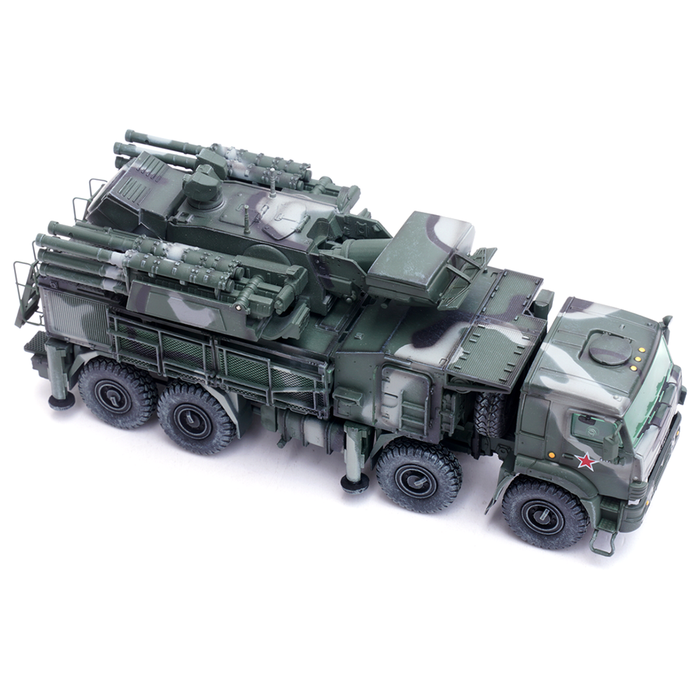 Pantsir S1 96K6 Self-Propelled Air Defense Weapon System Tri-Color Cam