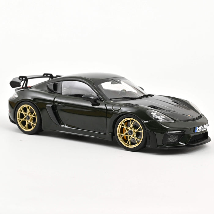 Porsche Cayman GT4 RS w/Weissach Pack 2023 Brewster Green 1:18