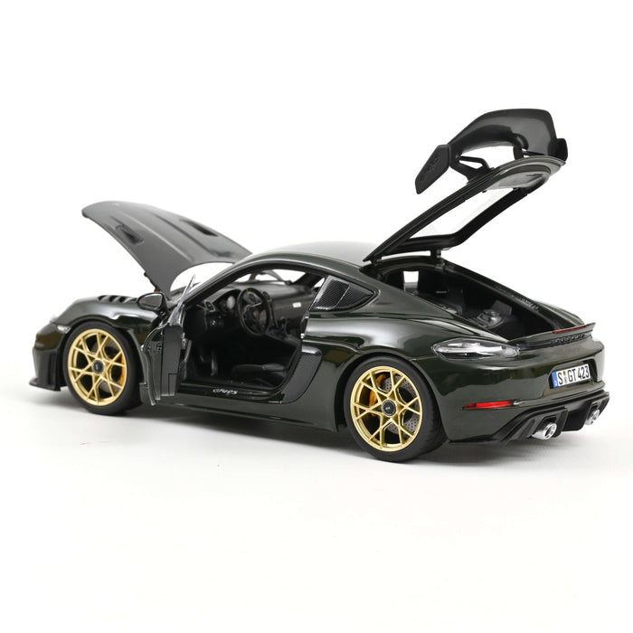 Porsche Cayman GT4 RS w/Weissach Pack 2023 Brewster Green 1:18