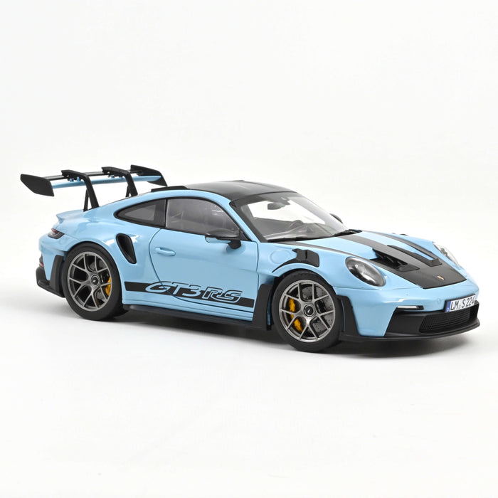 Porsche 911 GT3 RS w/Weissach Pack 2022 Light blue 1:18
