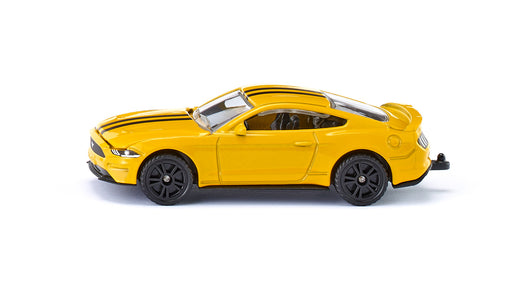 SIKU Ford Mustang GT - Yellow with Black Racing Stripes