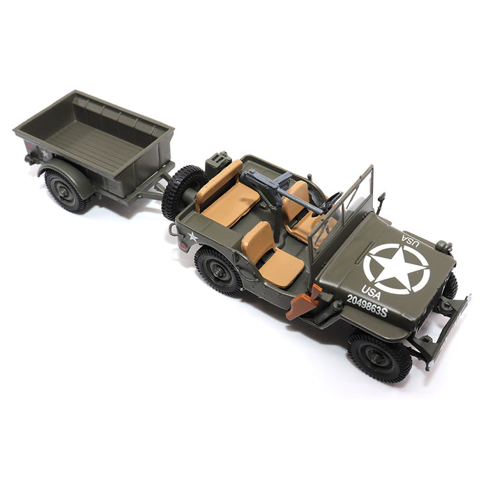 Willys Jeep 1/4-Ton Utility Truck with Trailer (1:43 Scale)