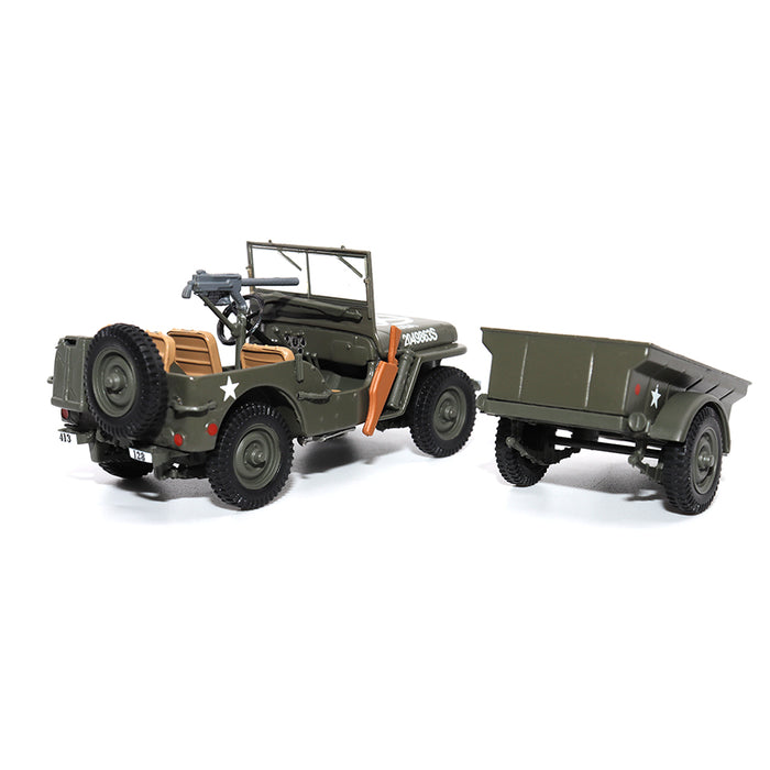 Willys Jeep 1/4-Ton Utility Truck with Trailer (1:43 Scale)