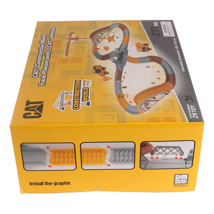 CAT Construction World Track Playset with 2 CAT Vehicles (273 pcs)