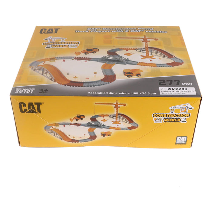CAT Construction World Track Playset with 2 CAT Vehicles (273 pcs)