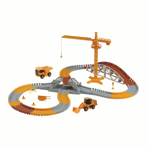 CAT Construction World Track Playset with 2 CAT vehicles (170pcs)
