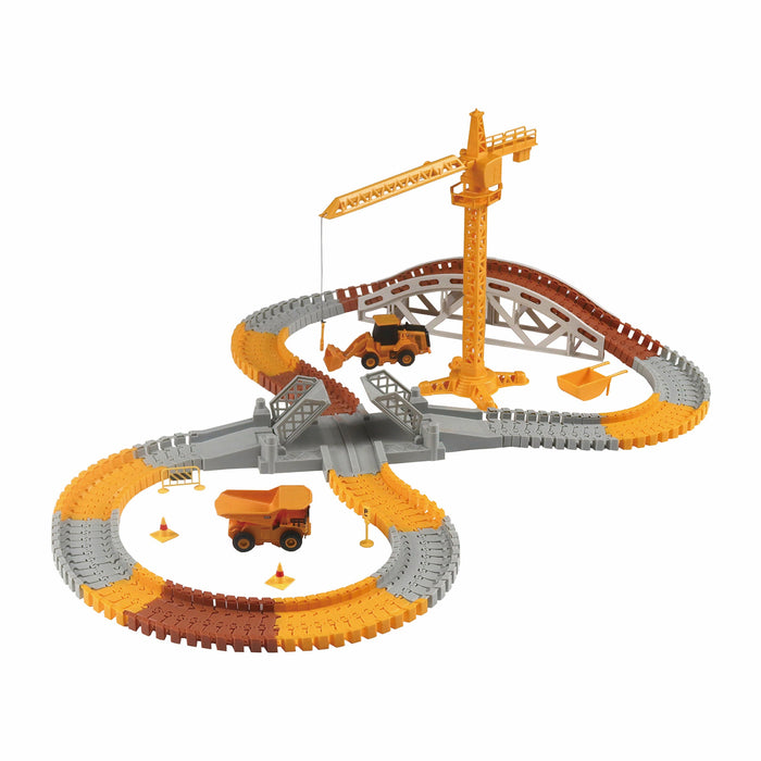 CAT Construction World Track Playset with 2 CAT vehicles (170pcs)