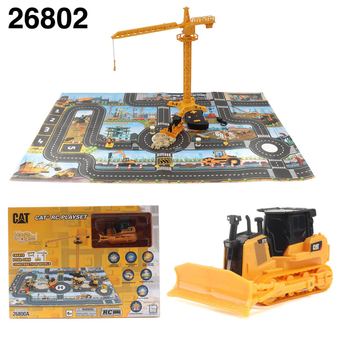 1:64 RC Cat D7E Track-Type Tractor Construction Playmat Playset