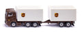SIKU UPS Logistics Set (Set Constis of UPS Forklift, 3 Axle Truck, and Delivery Van)