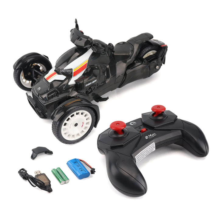 1:6 Radio Control Can-Am Ryker Rally (Include Rechargeable battery, charging cable, and AAA battery for controller, Ready to Run)