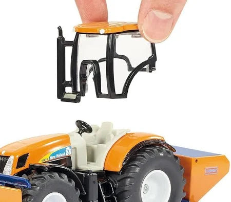 SIKU 1:50 Scale Tractor With Ploughing Plate And Salt Spreader