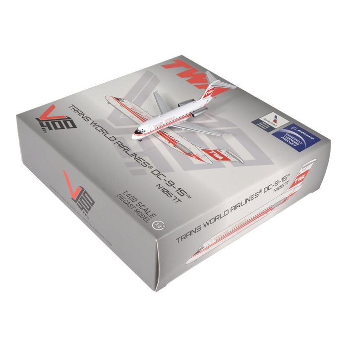 1:400 Scale TRANS WORLD AIRLINES DC-9-15 - N1067T