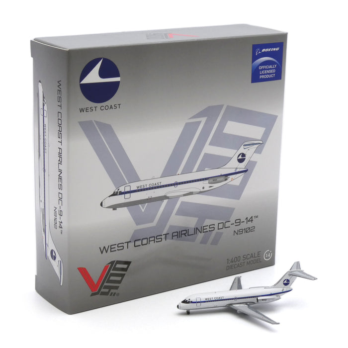 1:400 West Coast Airlines DC-9-14 - N9102