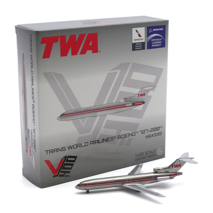 1:400 TWA Boeing 727-200 Project Skinny N64339