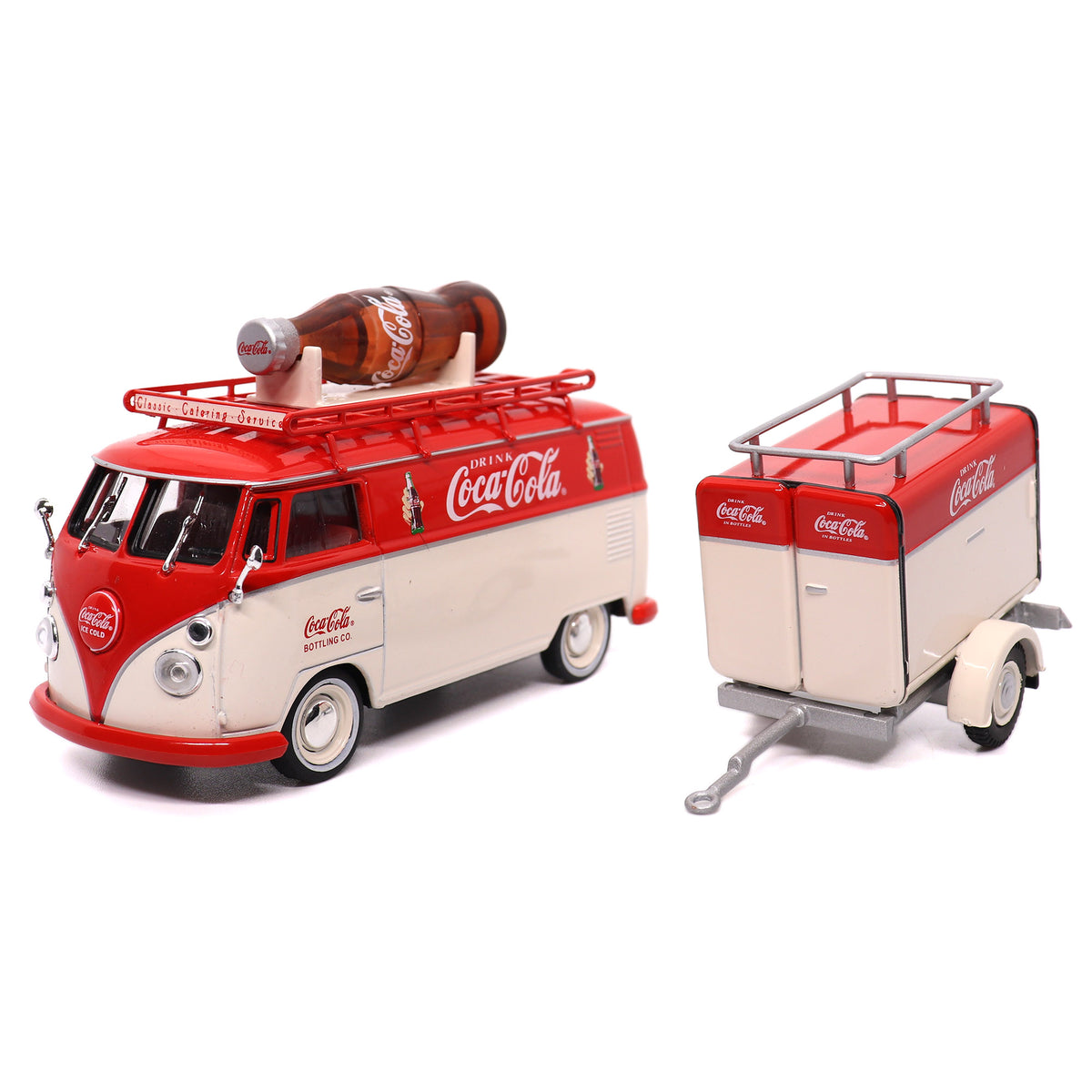 1960 Volkswagen Kombi T1 with Trailer (1:43 Scale) — Motor City Classics