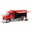 Beverage Delivery Truck With 2 Sliding Doors, Handcart and 4 Bottle Cases (1:50 Scale)