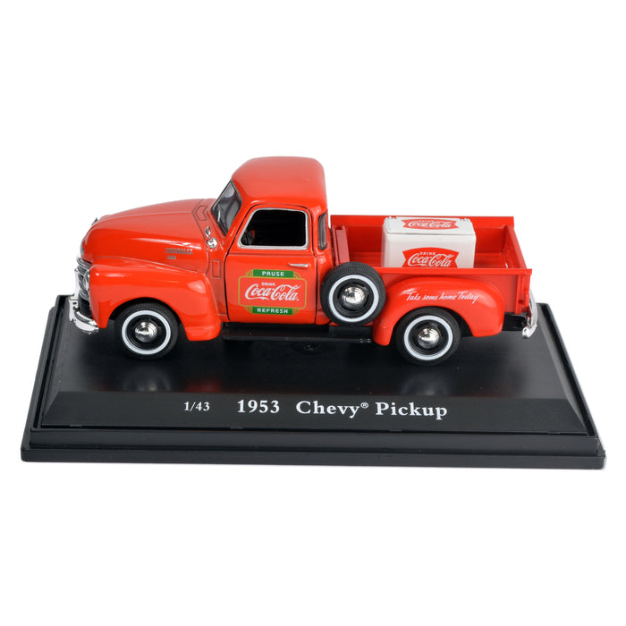 Coca-Cola 1953 Chevy Pickup with Metal Cooler (1:43 Scale)