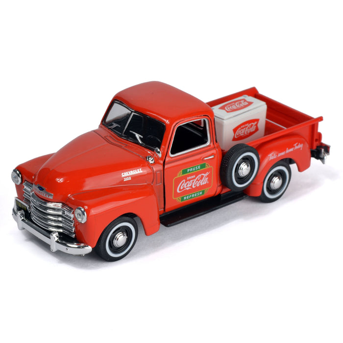 Coca-Cola 1953 Chevy Pickup with Metal Cooler (1:43 Scale)