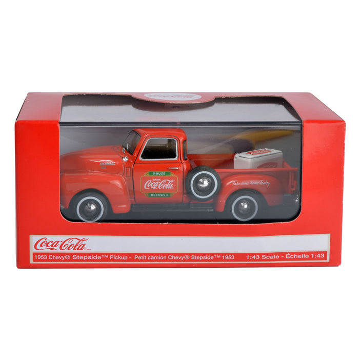 Coca-Cola 1953 Chevy Pickup with Metal Cooler (1:43 Scale)