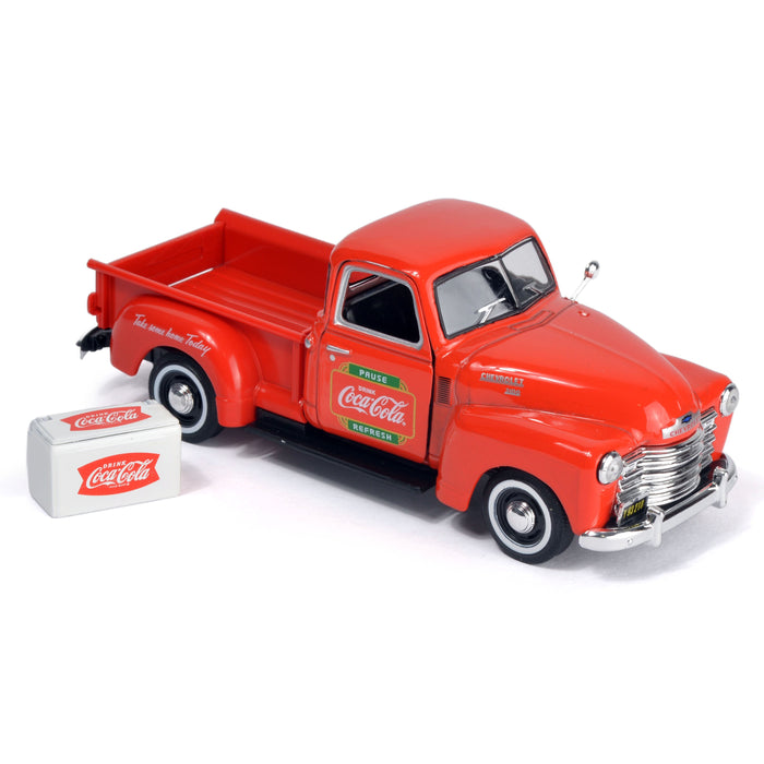 Coca-Cola 1953 Chevy Pickup with Metal Cooler (1:43 Scale)