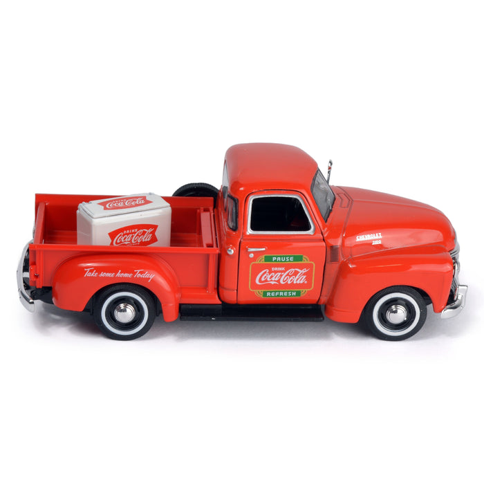 Coca-Cola 1953 Chevy Pickup with Metal Cooler (1:43 Scale)