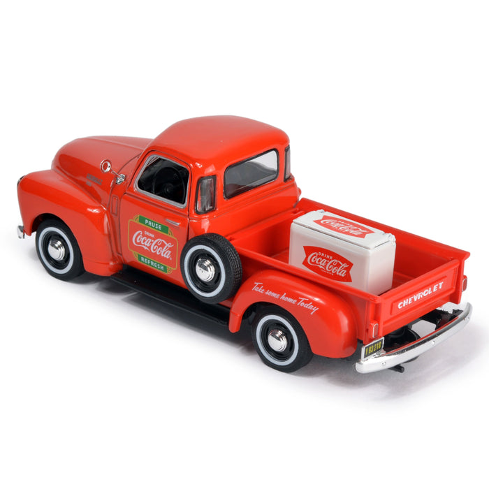 Coca-Cola 1953 Chevy Pickup with Metal Cooler (1:43 Scale)