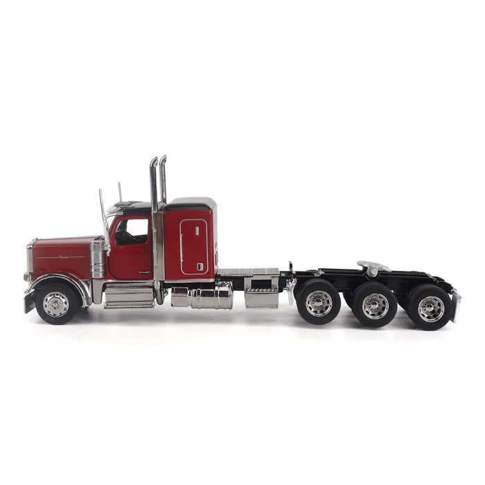 1:64 Peterbilt Model 589 131-inches-BBC 58-inches-Sleeper Tridem-Axle Legendary Package Truck Tractor (Legendary Red Color)