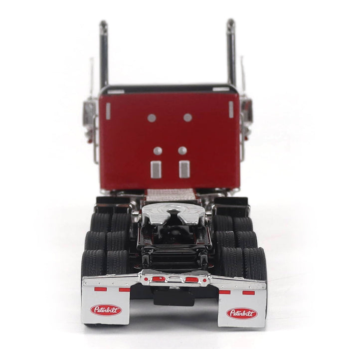 1:64 Peterbilt Model 589 131-inches-BBC 58-inches-Sleeper Tridem-Axle Legendary Package Truck Tractor (Legendary Red Color)