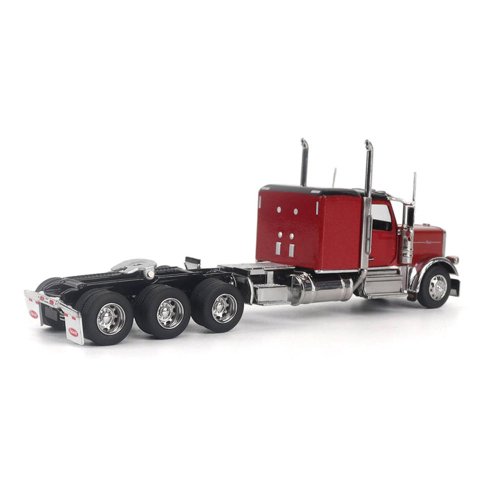 1:64 Peterbilt Model 589 131-inches-BBC 58-inches-Sleeper Tridem-Axle Legendary Package Truck Tractor (Legendary Red Color)