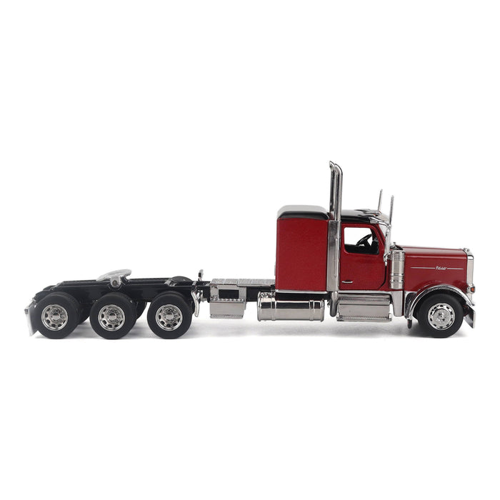 1:64 Peterbilt Model 589 131-inches-BBC 58-inches-Sleeper Tridem-Axle Legendary Package Truck Tractor (Legendary Red Color)