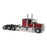1:64 Peterbilt Model 589 131-inches-BBC 58-inches-Sleeper Tridem-Axle Legendary Package Truck Tractor (Legendary Red Color)