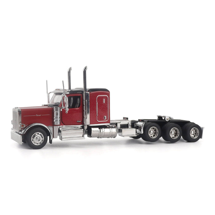 1:64 Peterbilt Model 589 131-inches-BBC 58-inches-Sleeper Tridem-Axle Legendary Package Truck Tractor (Legendary Red Color)