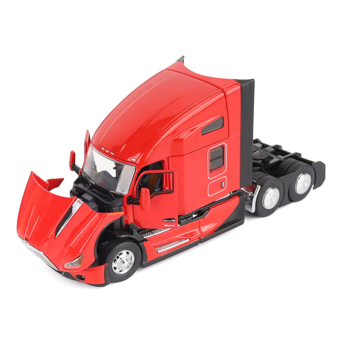 1:50 Kenworth T680 76in High Roof Sleeper Cab Tandem Tractor (Viper Red Version)