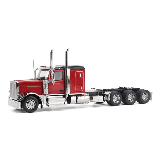 1:32 Peterbilt Model 589 131-inches-BBC 58-inches-Sleeper Tridem-Axle Legendary Package Truck Tractor (Legendary-Red color)