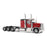 1:32 Peterbilt Model 589 131-inches-BBC 58-inches-Sleeper Tridem-Axle Legendary Package Truck Tractor (Legendary-Red color)